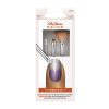 Glitter and gradient brush, fan brush, and clean-up brush