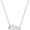 Pendant Necklace - Clear Crystals