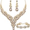 Necklace + Earring + Bracelet (Champagne)