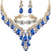 Necklace + Earring + Bracelet (Blue)
