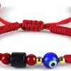 11. evil eye beads-red
