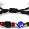 11. evil eye beads-black