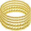 N-4mm3,6mm2 Gold Beaded