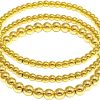 M-4,4,6mm Gold Beaded