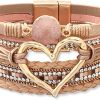 Rose gold Leather Bracelet