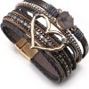 Grey Leather Bracelet