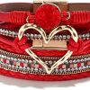 Red Leather Bracelet