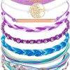purple bracelets