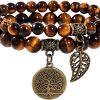Tiger Eye bracelets set