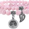 Rose Quartz bracelets set