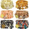 Stackable bracelets with heart charm