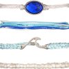 G:4Pcs Blue Crystal