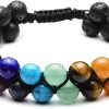 Black - Lava Rock Stone Bracelet