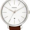 Silver, Brown Leather