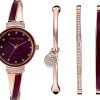 Burgundy/Rose Gold
