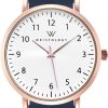 Rose Gold / Navy Blue