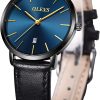 Navy blue face and black band