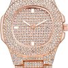 3-c.41mm/Rose Gold Square/Men