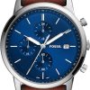 Silver, Blue Chrono