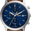 Silver/Blue, Tan Chrono