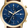 Gold/Brown Croco Chrono