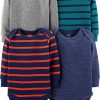 Grey Heather/Blue Heather, Stripe