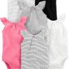 Black/White/Pink, Stripe/Dots