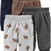 Grey/Navy/Brown, Bear Print