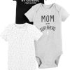 Black Text Print/Grey Mom/White