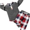 Baby Red and Blue Plaid Outfits