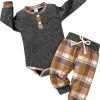 Baby Khaki Plaid Outfits