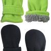 Black/Neon Green - Infant No Thumbs