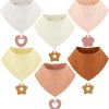 Muslin Bibs Solid Color Girl