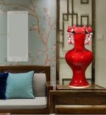 ZSEDP Ceramics Jun Porcelain Antique Vases Furnishings Decorative Arts and Crafts Double Ears Leaf Mouth Vases - Image 3