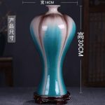 ZSEDP Crack-Changing Glaze Vase Ceramic Antique Kiln Decoration of Chinese Style Living Room Porch Wine Cabinet - Image 4