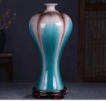 ZSEDP Crack-Changing Glaze Vase Ceramic Antique Kiln Decoration of Chinese Style Living Room Porch Wine Cabinet - Image 5