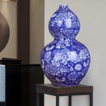 ZSEDP Jingdezhen Flower Pattern Vase Antique Porcelain Blue and White Porcelain Porch Gourd Ornaments - Image 7