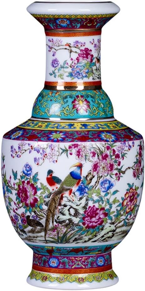 251024120116786_1 ZSEDP Jingdezhen Ceramic Antique Enamel Flower Vase Flower Arrangement Decoration Chinese Style Living Room - Image 1
