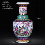 ZSEDP Jingdezhen Ceramic Antique Enamel Flower Vase Flower Arrangement Decoration Chinese Style Living Room - Image 5