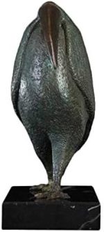 XXXDXDP Office Decoration Antique Bronze Green Seafowl Animal Bird Statue Sculpture Abstract Seabird Figurines Art Decor - Image 7