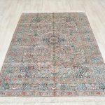 Yilong Carpet 5x8ft Silk Hand Woven Rugs Oriental Antique Carpets Home Decor (Gold) - Image 2