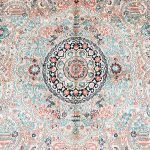 Yilong Carpet 5x8ft Silk Hand Woven Rugs Oriental Antique Carpets Home Decor (Gold) - Image 3