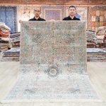Yilong Carpet 5x8ft Silk Hand Woven Rugs Oriental Antique Carpets Home Decor (Gold) - Image 7