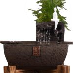 SLYNSW Desktop Furnishings Rockery Small Fountain Antique Home Desk Decoration Accessories Living Room
