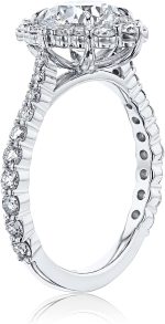 Kobelli 2.49 ctw IGI Lab Grown Diamond Antique-Style Alexa Engagement Ring 14K White Gold (E/VS1) - Image 4