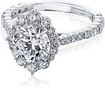 Kobelli 2.49 ctw IGI Lab Grown Diamond Antique-Style Alexa Engagement Ring 14K White Gold (E/VS1) - Image 5