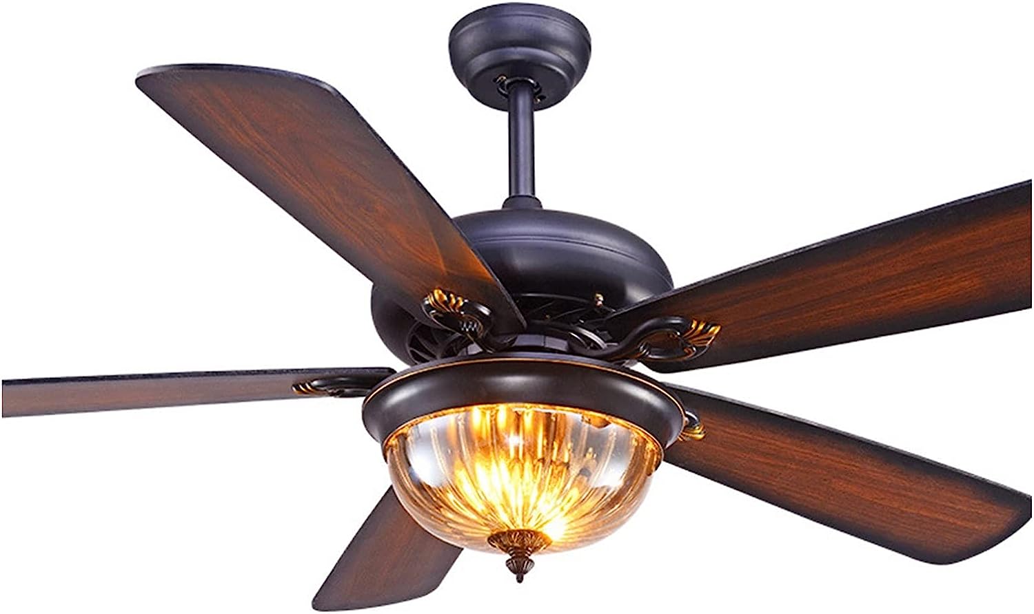 251109031228249_1 ZHYH Classic Antique Ceiling Fan with Led Light and Remote for Outdoor Corridor or Living Room Bulbs Reverse Function ( Color : 220-240V.42 inch ) - Image 1