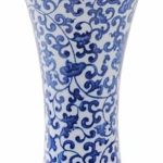 ZSEDP Antique Blue and White Ceramic Beauty Vase Design Porcelain Flower Handmade Home Decoration Flower Vases