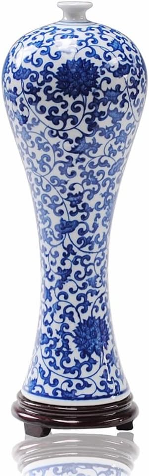 251109031228259_1 ZSEDP Antique Blue and White Ceramic Beauty Vase Design Porcelain Flower Handmade Home Decoration Flower Vases - Image 1