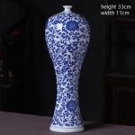 ZSEDP Antique Blue and White Ceramic Beauty Vase Design Porcelain Flower Handmade Home Decoration Flower Vases - Image 3